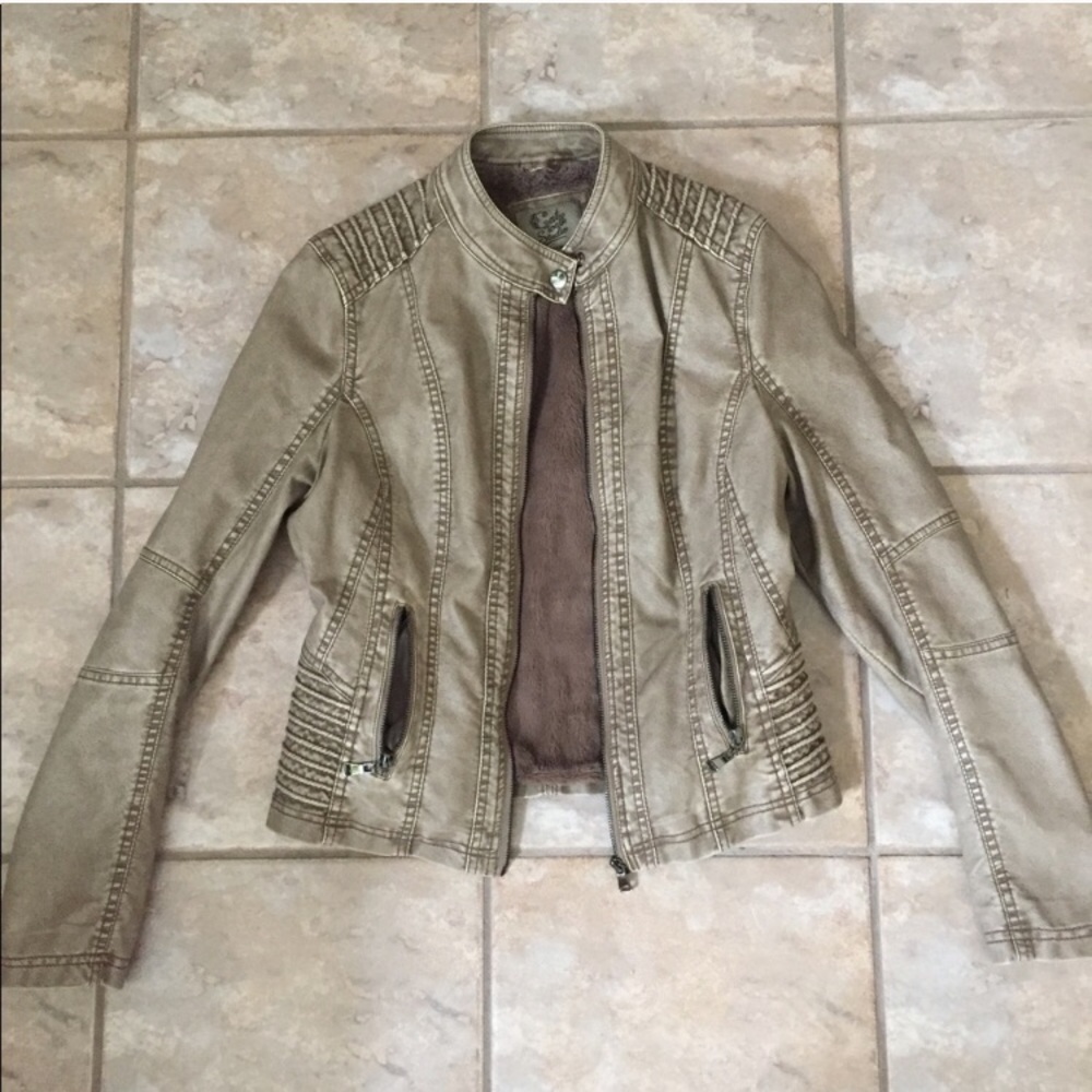 Faux Leather Jacket